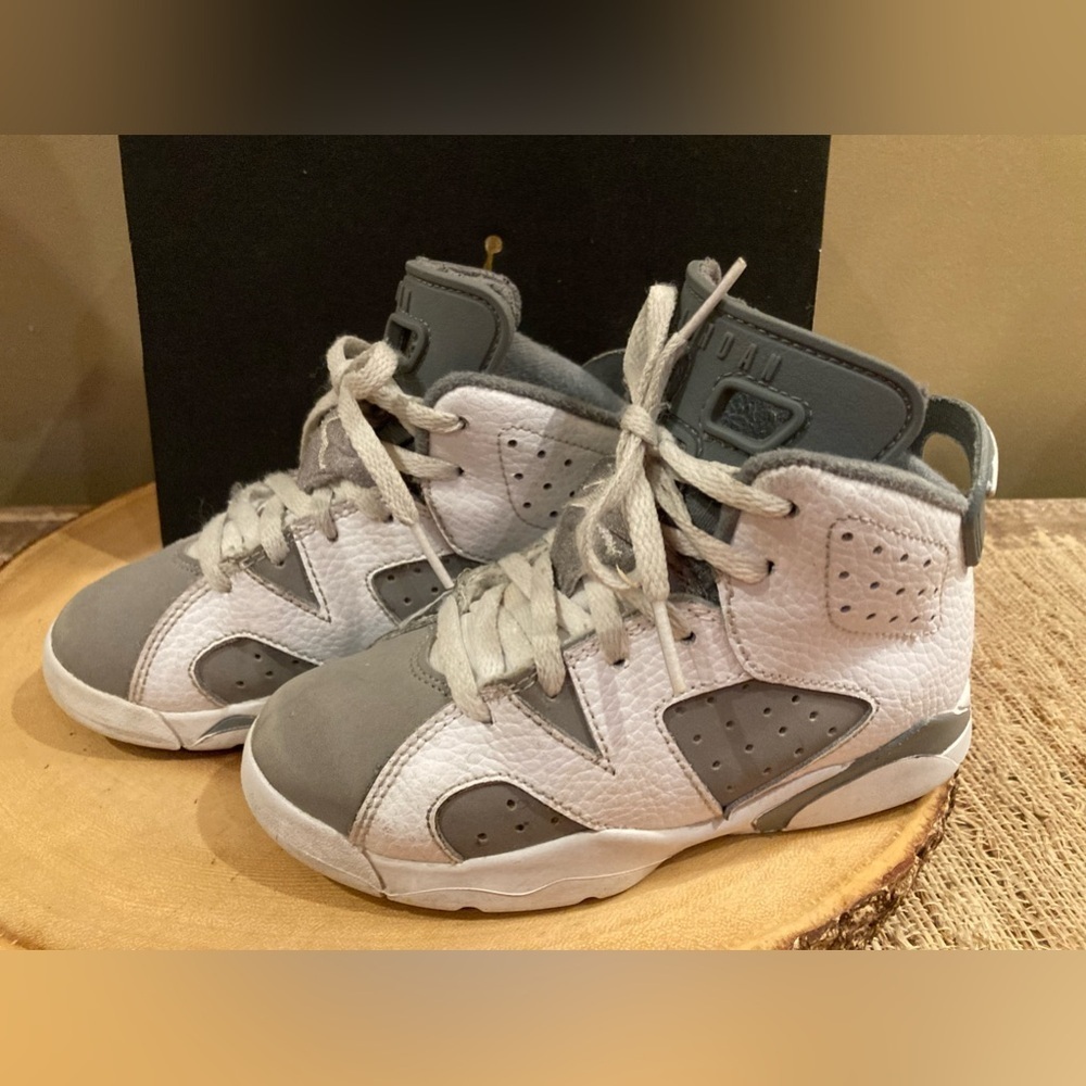 Nike Air Jordan Retro 6 Cool Grey Toddler DV3605-100‎ Size-10.5 With Box